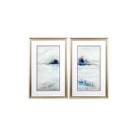 Morning Showers Wall Art S/2 in Blue, Navy, Gray, Cream, Neutral by Propac Images