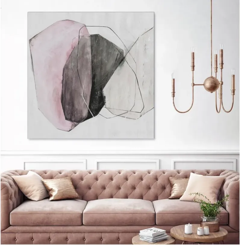 Giant Art Tickled With Pink in Gray by Giant Art