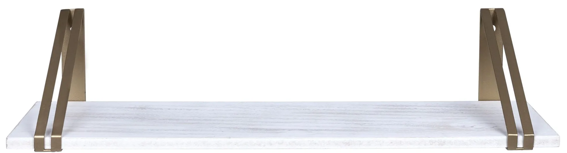 Fisburne Wall Mounted Shelf in White by Stratton Home Decor