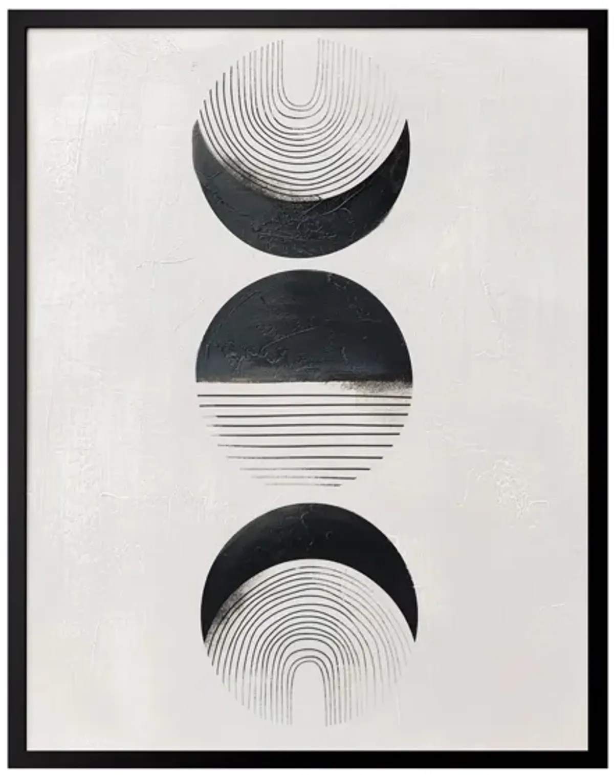 Phases I Wall Art in Black/White by Bassett Mirror Co.