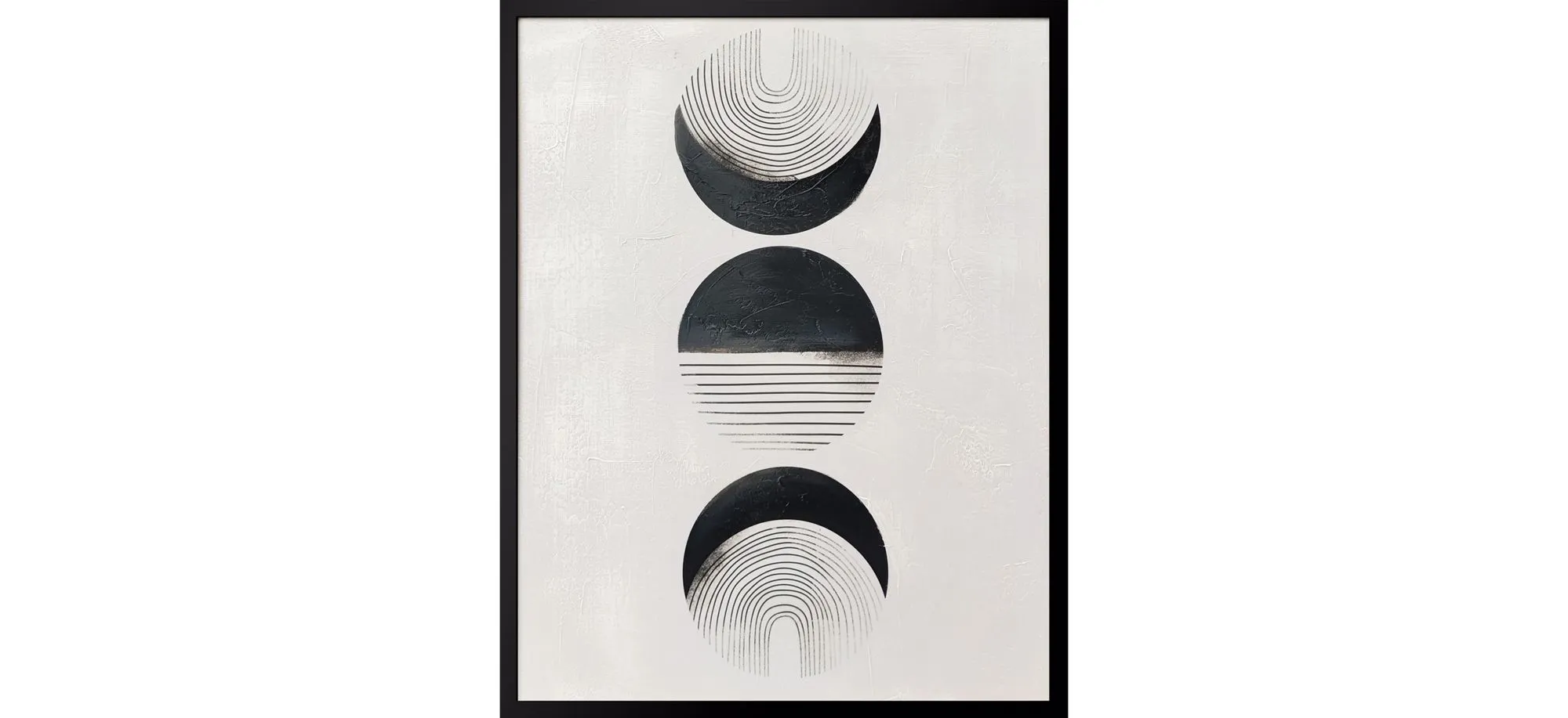 Phases I Wall Art in Black/White by Bassett Mirror Co.