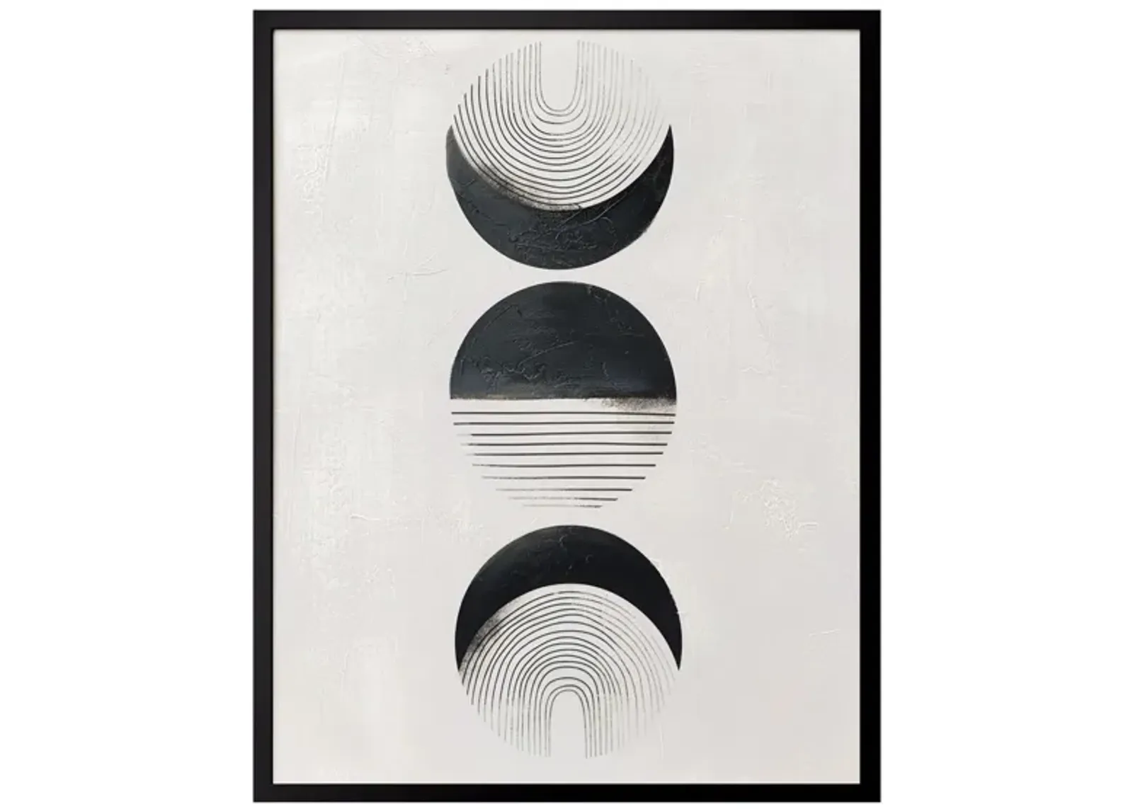 Phases I Wall Art in Black/White by Bassett Mirror Co.