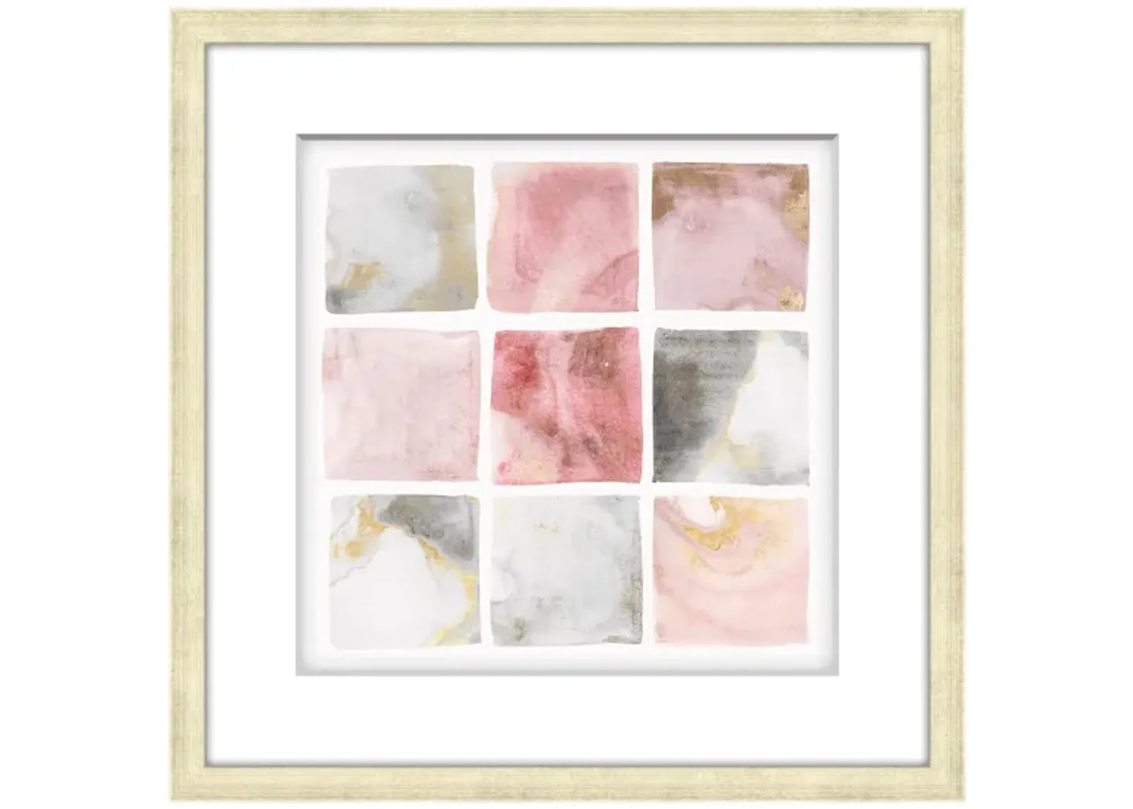 To the Nines IV Wall Art in BLUSH/WHITE/GRAY by Bellanest