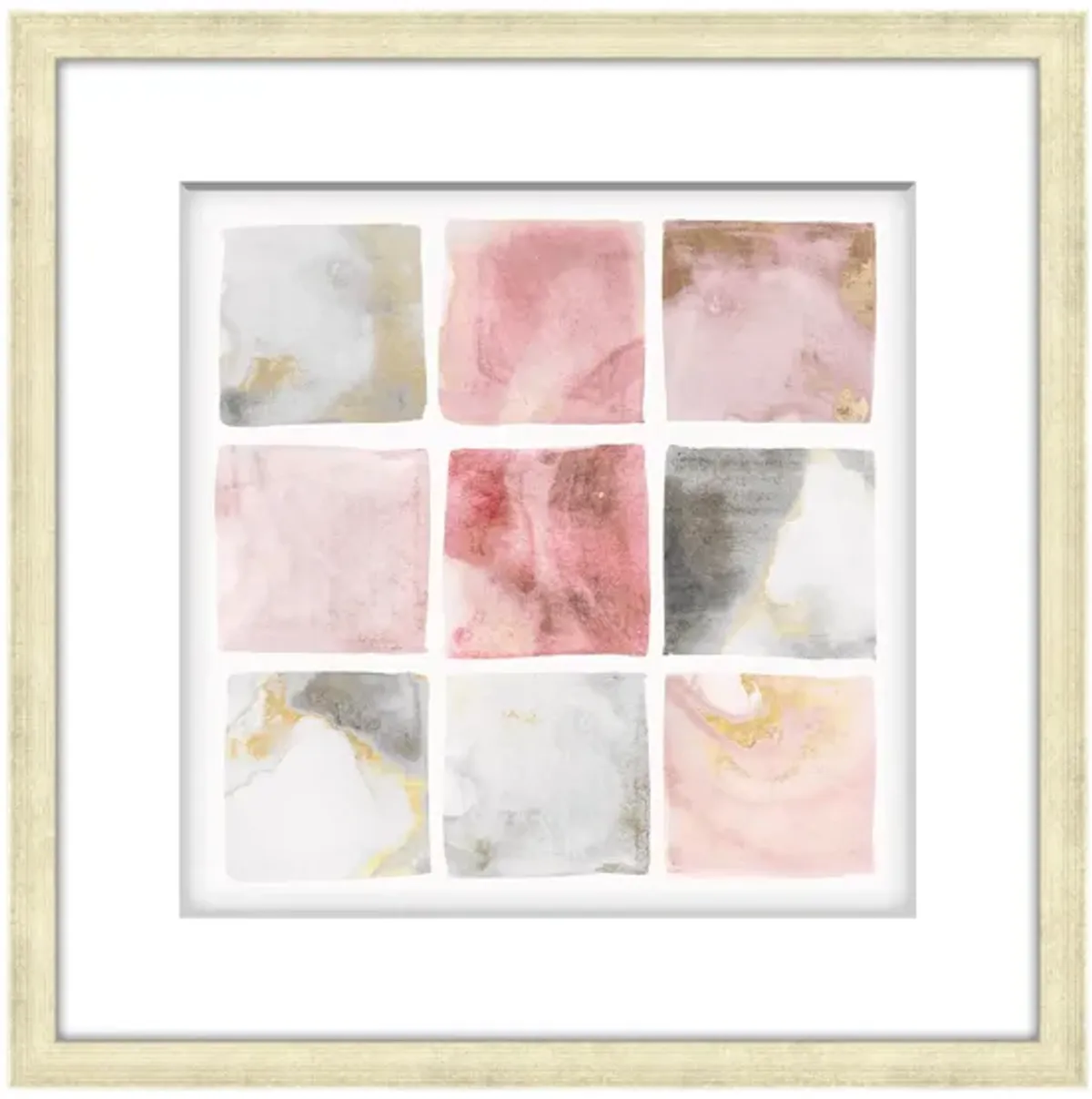 To the Nines IV Wall Art in BLUSH/WHITE/GRAY by Bellanest