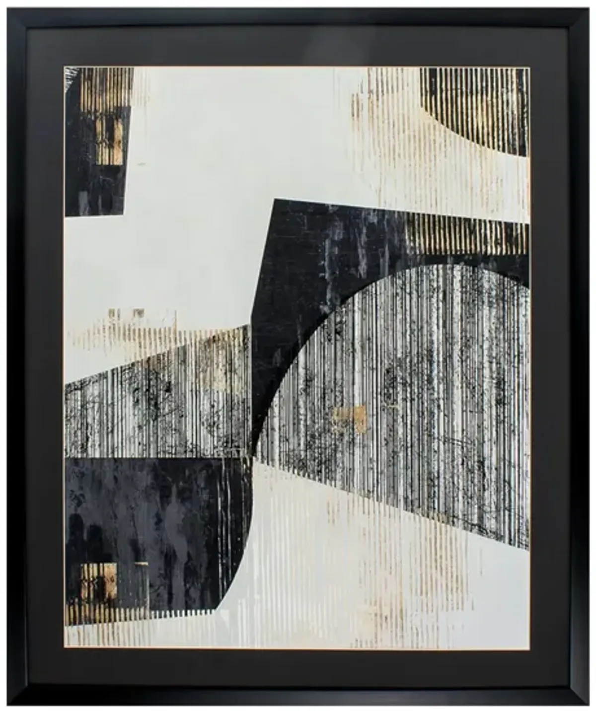 Black and Gold Lines I Wall Art