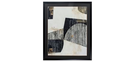 Black and Gold Lines I Wall Art in Black, Gold by Propac Images