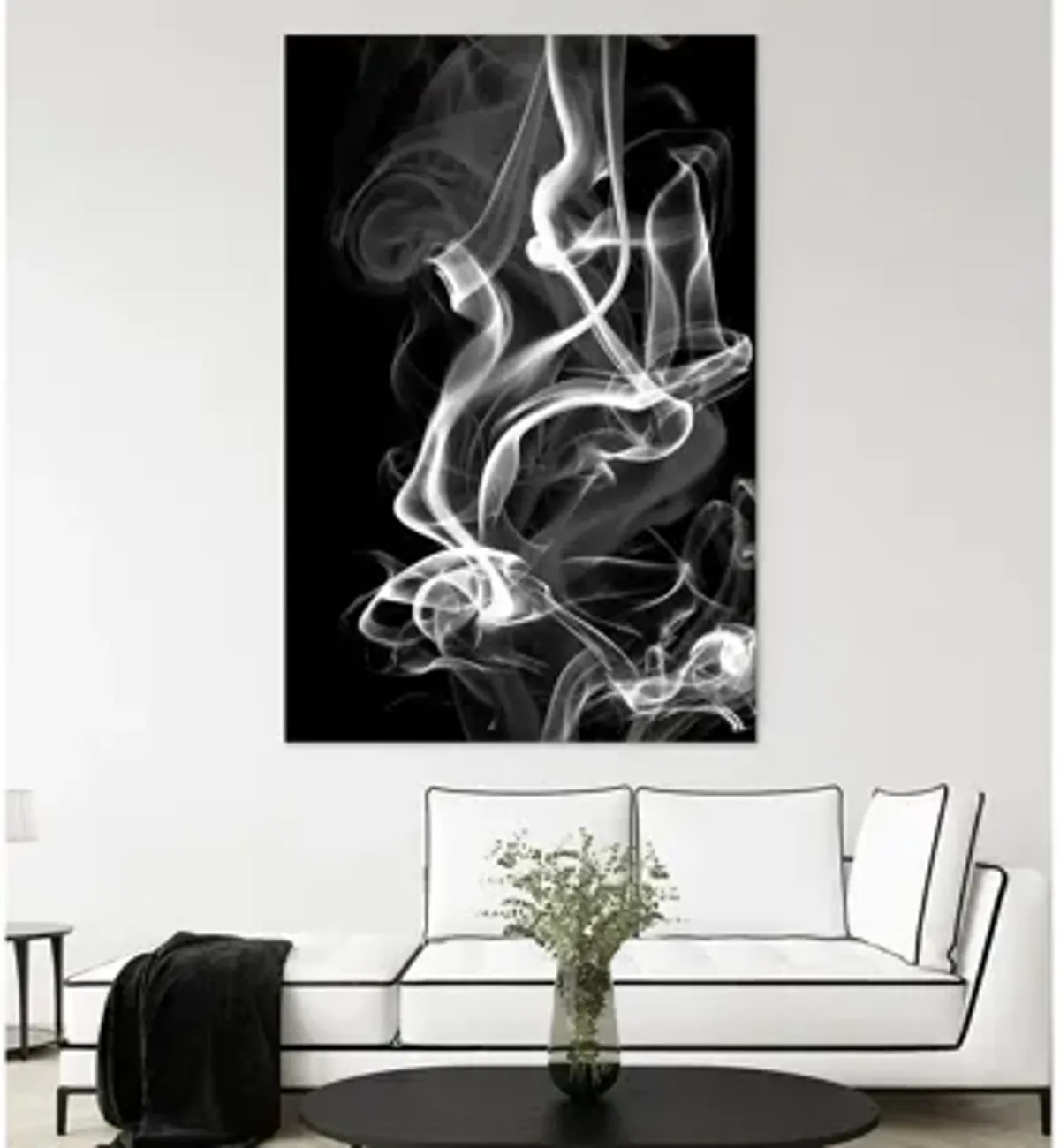 Black Smoke Abstract by GI ArtLab