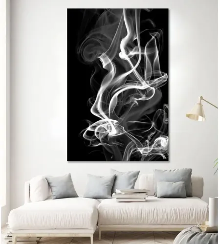 Black Smoke Abstract by GI ArtLab in Black;White by Giant Art