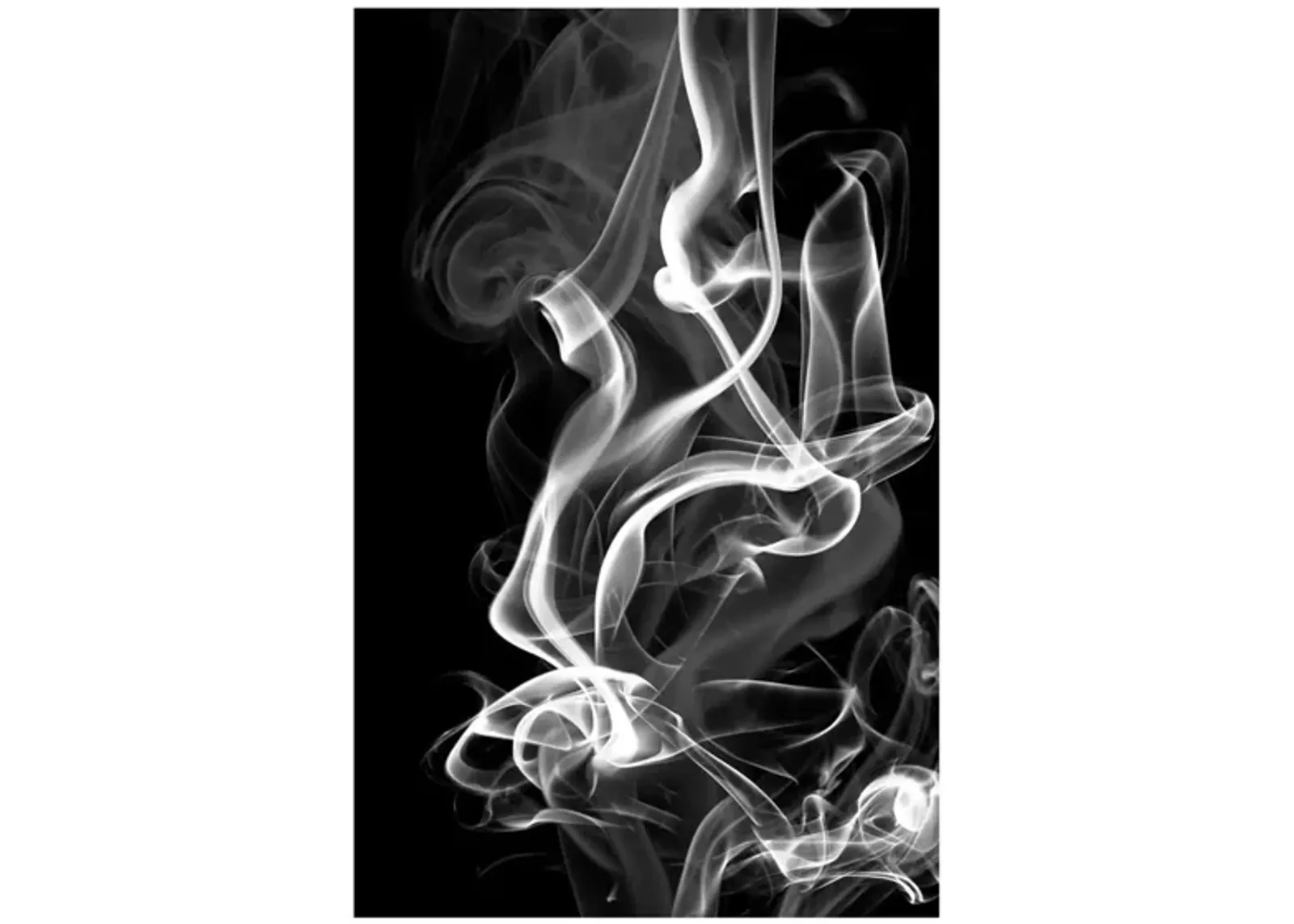 Black Smoke Abstract by GI ArtLab in Black;White by Giant Art