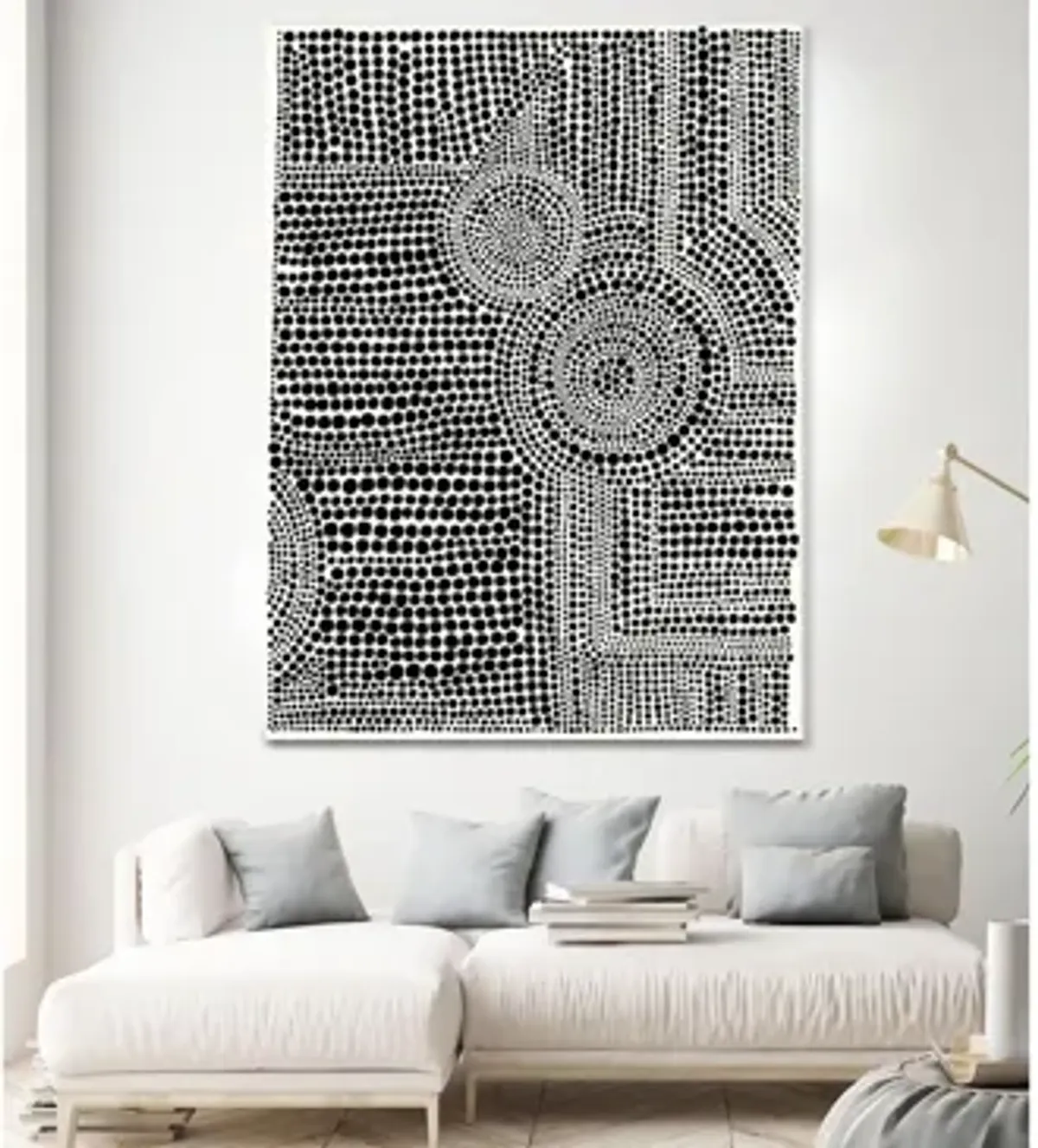 Clustered Dots A by Natasha Marie