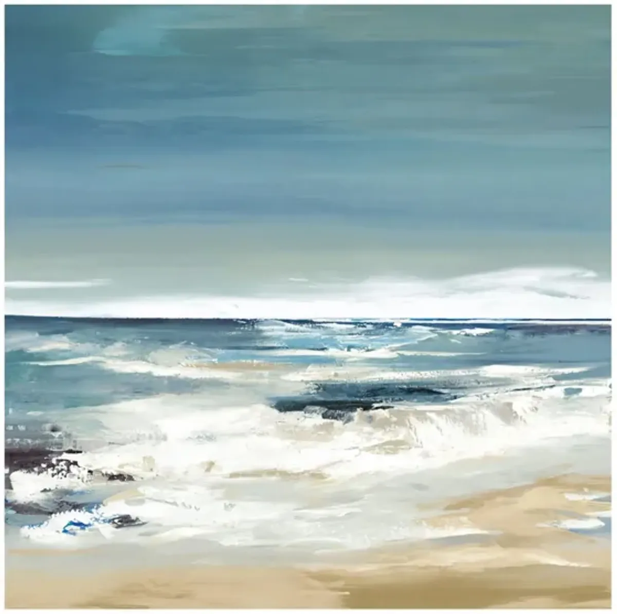 East Coast II by Valeria Mravyan in Blue;Beige;White by Giant Art