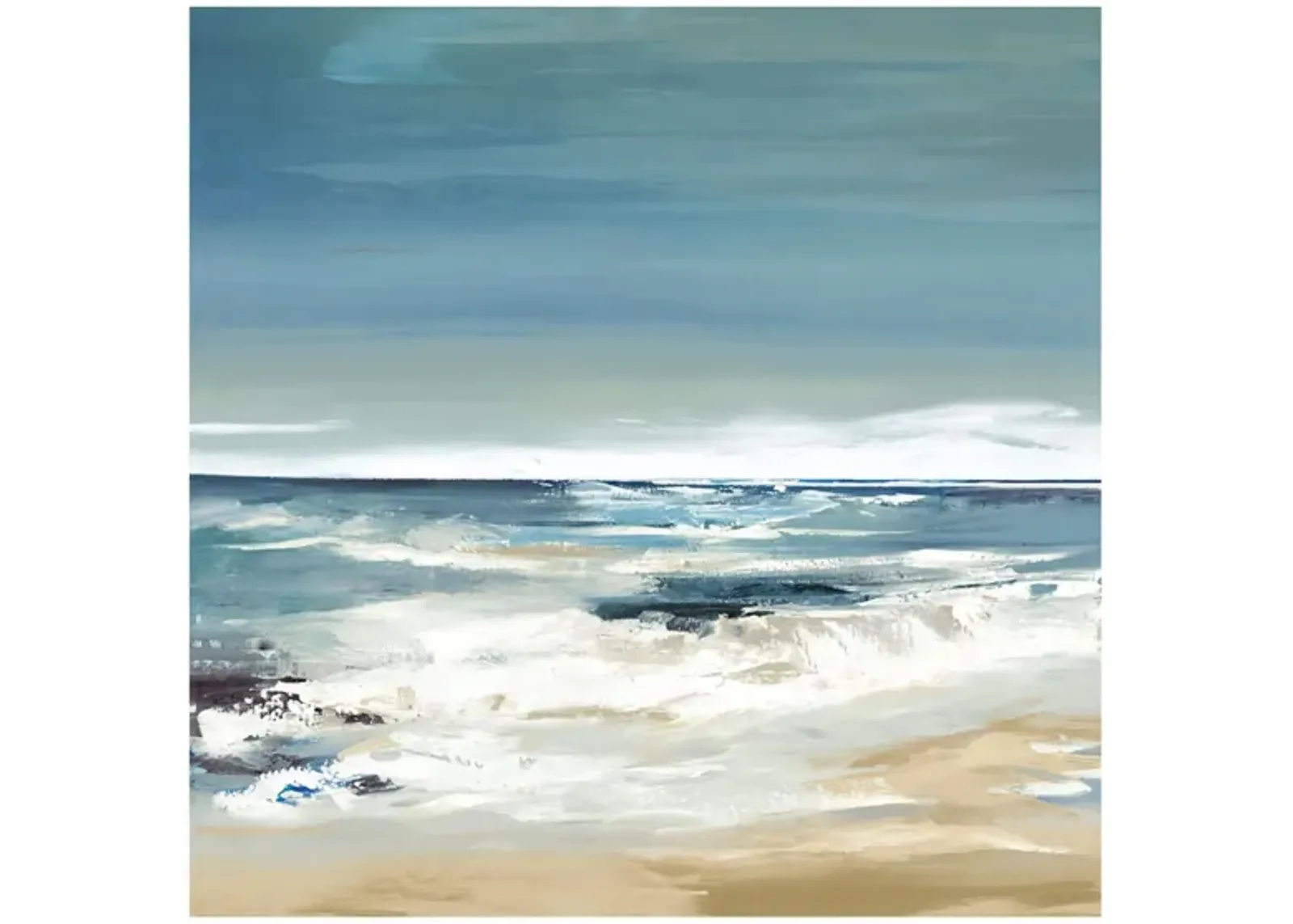 East Coast II by Valeria Mravyan in Blue;Beige;White by Giant Art