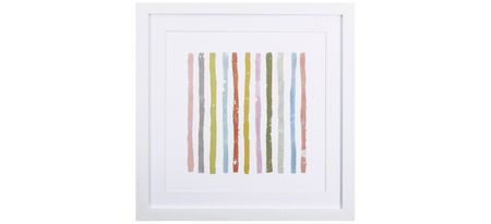 Colorful Lines Vertical Wall Art in Multicolor, Blue, Green, Pink Yellow, Red by Propac Images