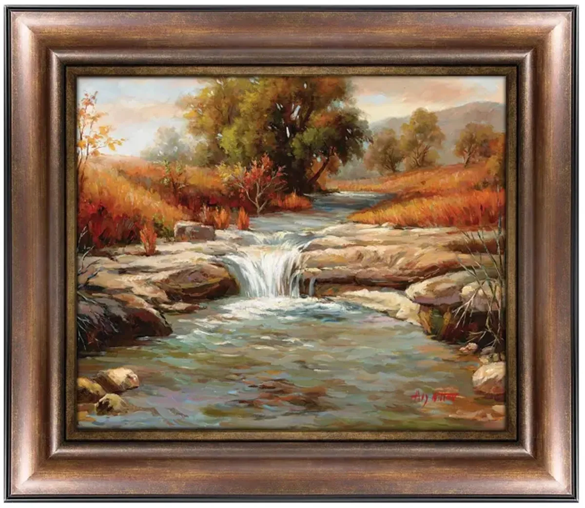 Autumn River Canvas Wall Art in Multicolor by Prestige Arts /Ati Indust