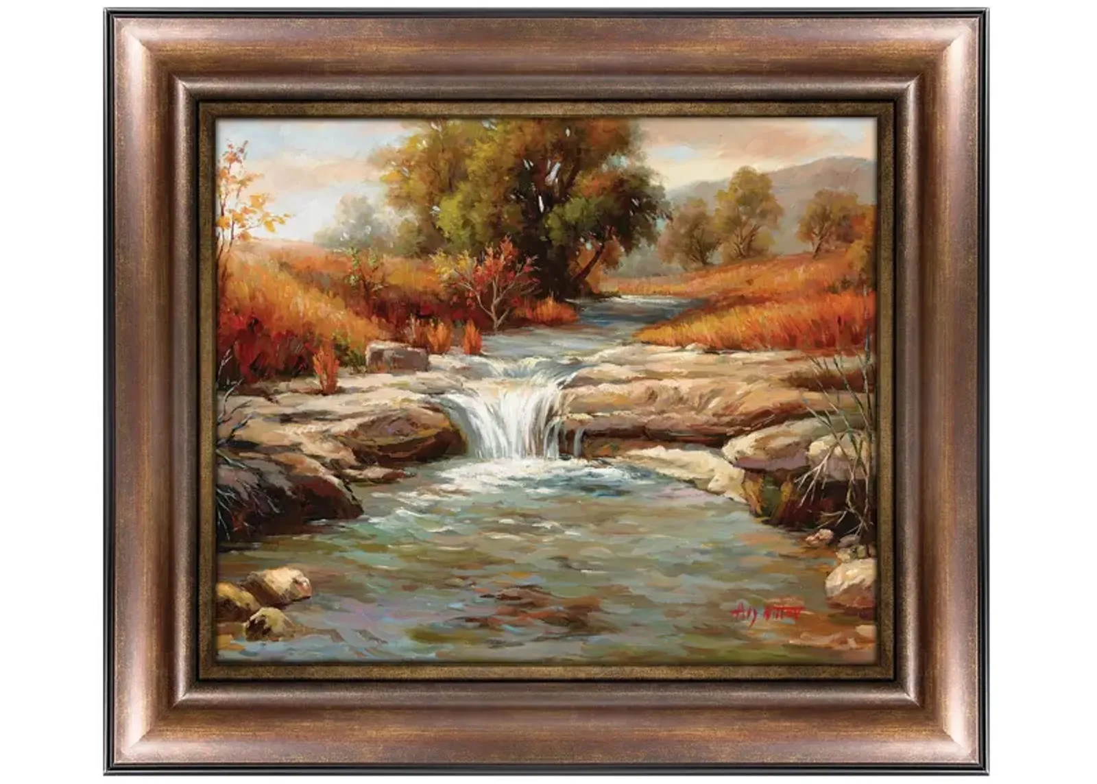 Autumn River Canvas Wall Art in Multicolor by Prestige Arts /Ati Indust