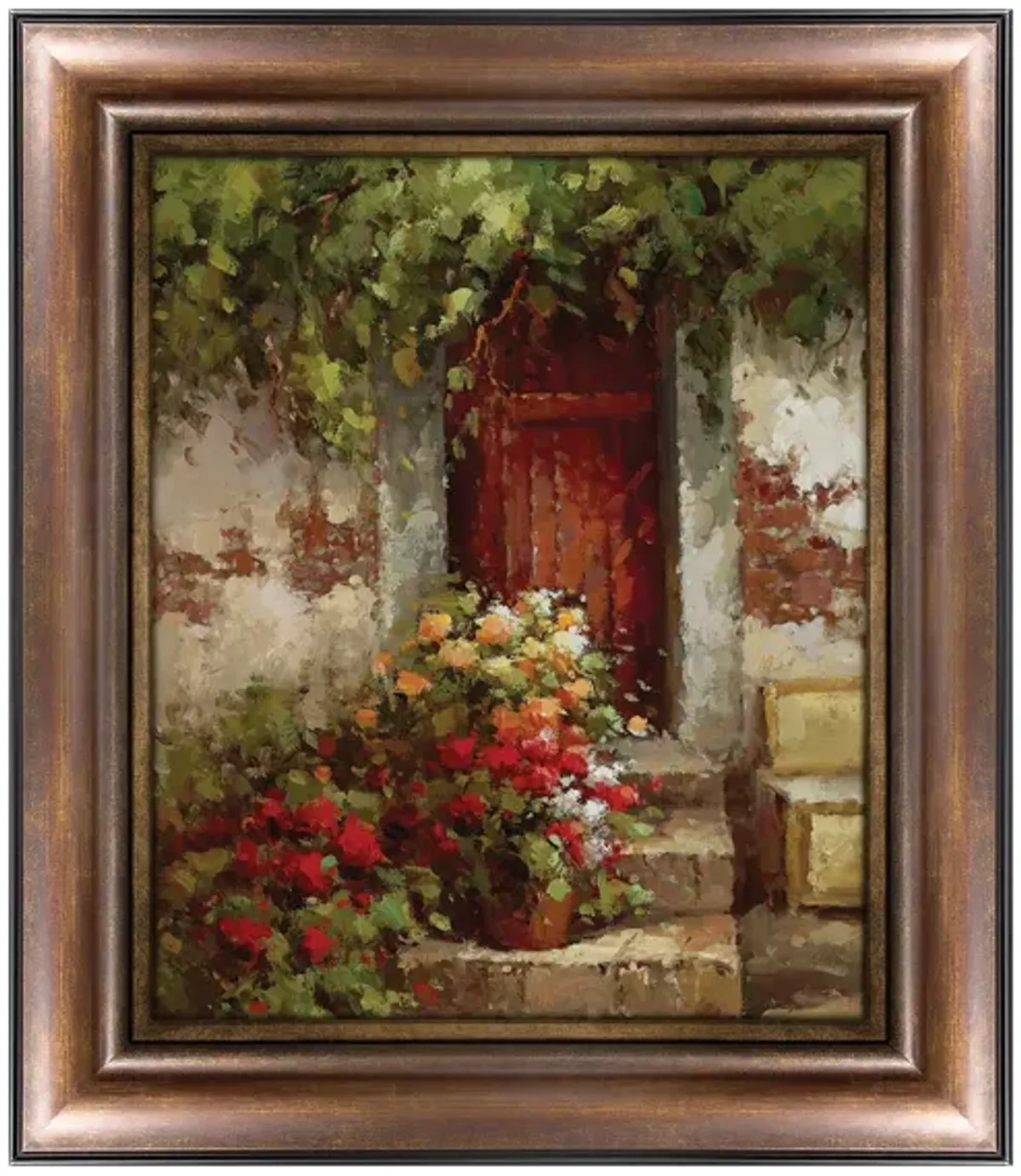 Floral Doorway Canvas Wall Art