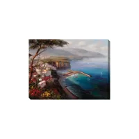 Tranquil Turquoise Canvas Wall Art in Multicolor by Prestige Arts /Ati Indust