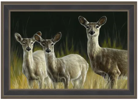 Three Deer Wall Art in Off-White;Gray;Yellow;Natural by Bellanest