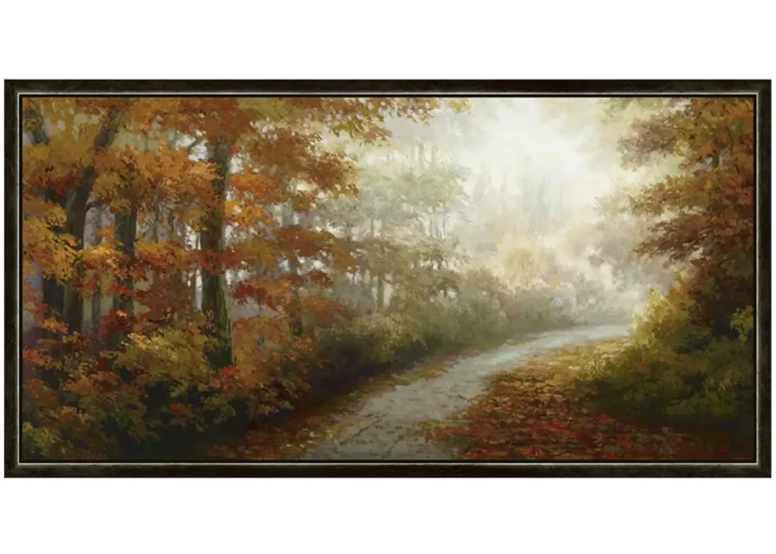 Fall Path Wall Art in Red;Gold;Green by Bellanest