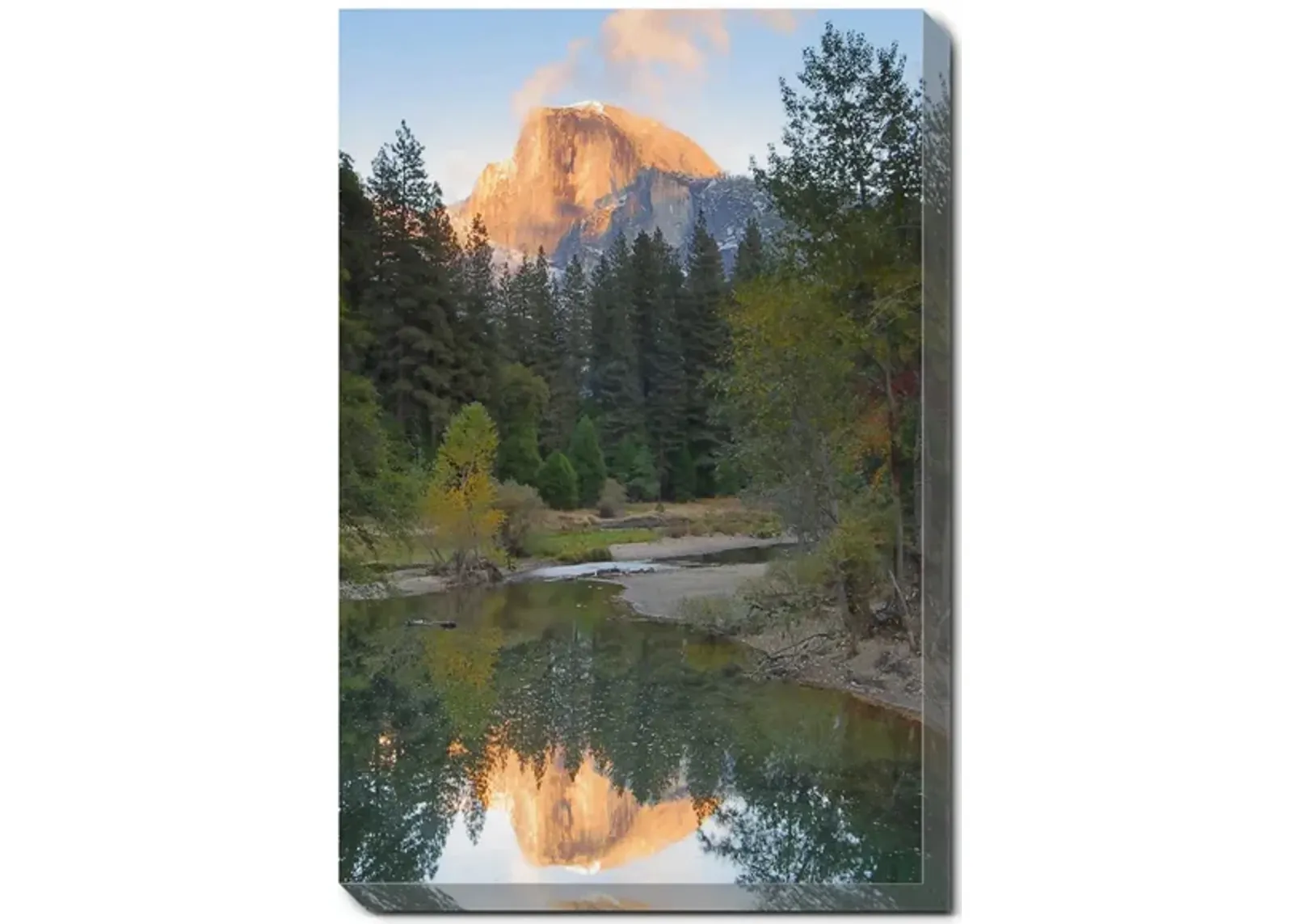 Yosemite Reflection Wall Art in Blue;Orange;Green by Bellanest