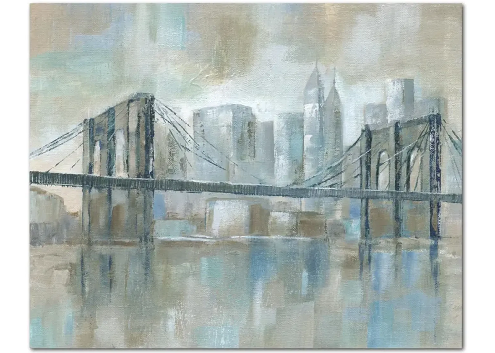 East River Wonder Gallery Wrapped Canvas in Multi by Courtside Market