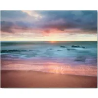 Sunset Beach Gallery Wrapped Canvas in Multi by Courtside Market