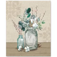 Cotton Bouquet II Gallery Wrapped Canvas in Multi by Courtside Market