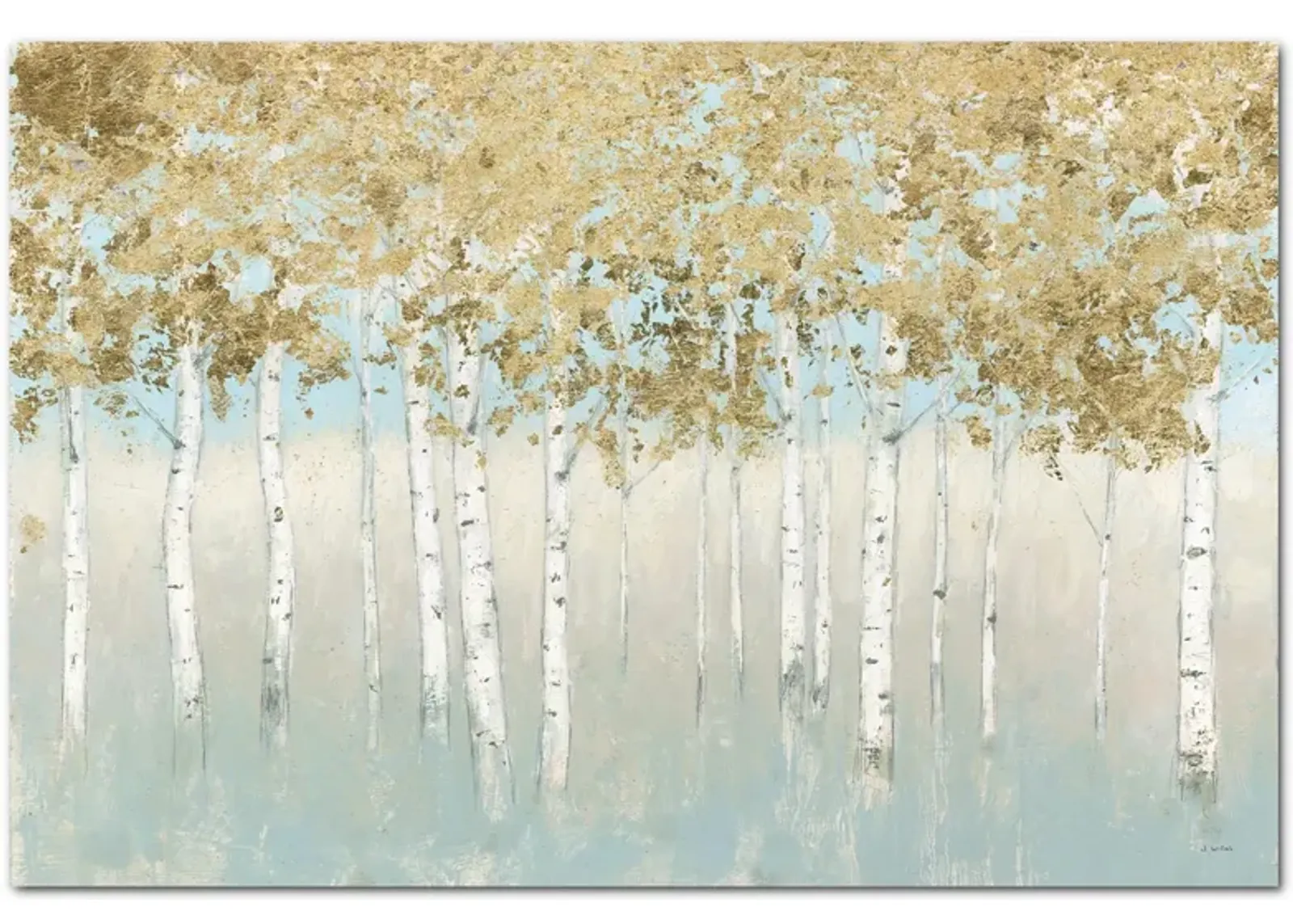 Shimmering Forest Gallery Wrapped Canvas in Multi by Courtside Market