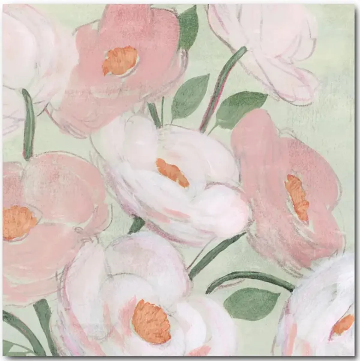 Flora Sketch II Gallery Wrapped Canvas