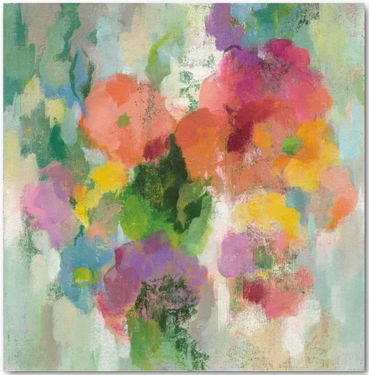 Colorful Garden II Gallery Wrapped Canvas