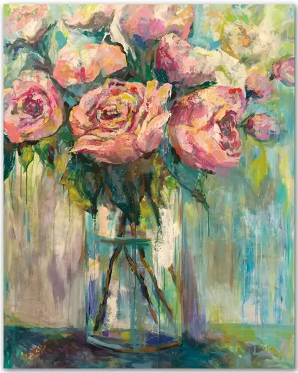 Peony Play Gallery Wrapped Canvas