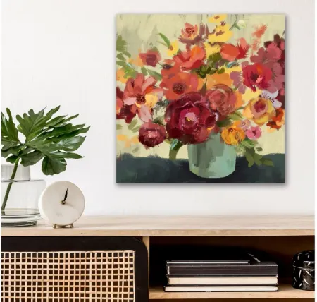 Sunset Blooms Gallery Wrapped Canvas in Multi by Courtside Market