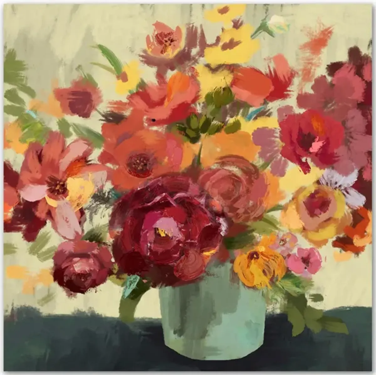 Sunset Blooms Gallery Wrapped Canvas