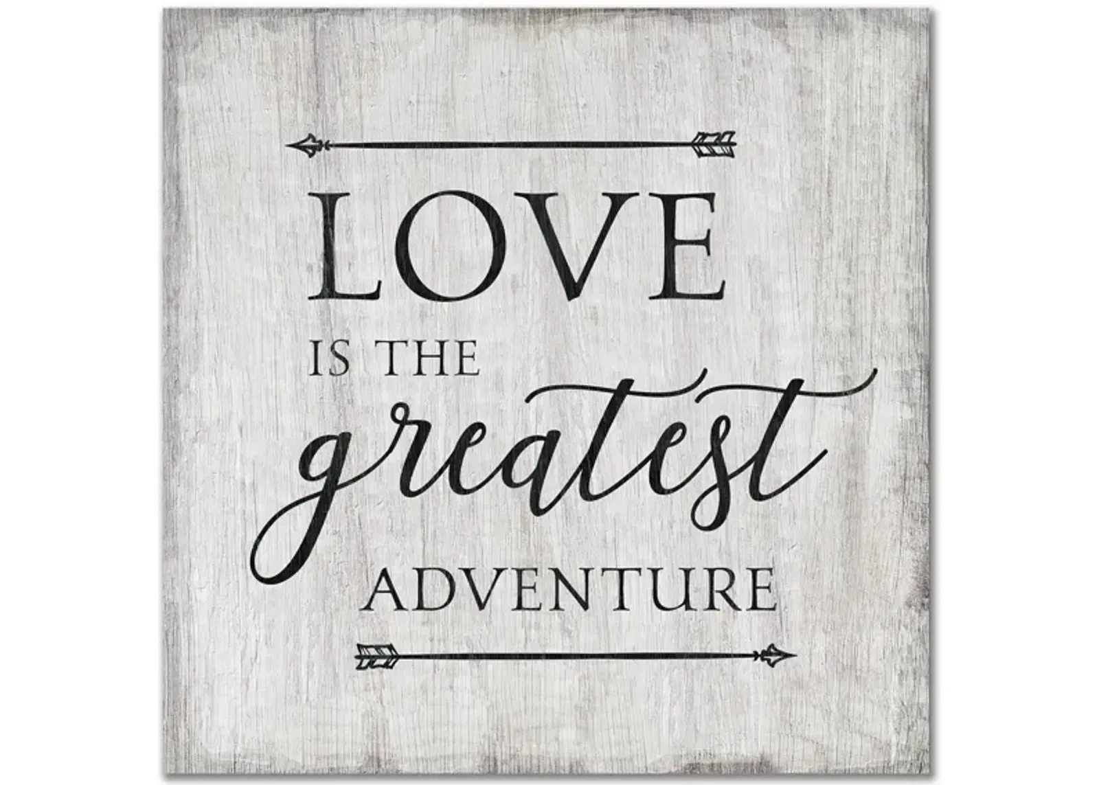 Love Is The Greatest Adventure Gallery Wrapped Canvas in Multi by Courtside Market