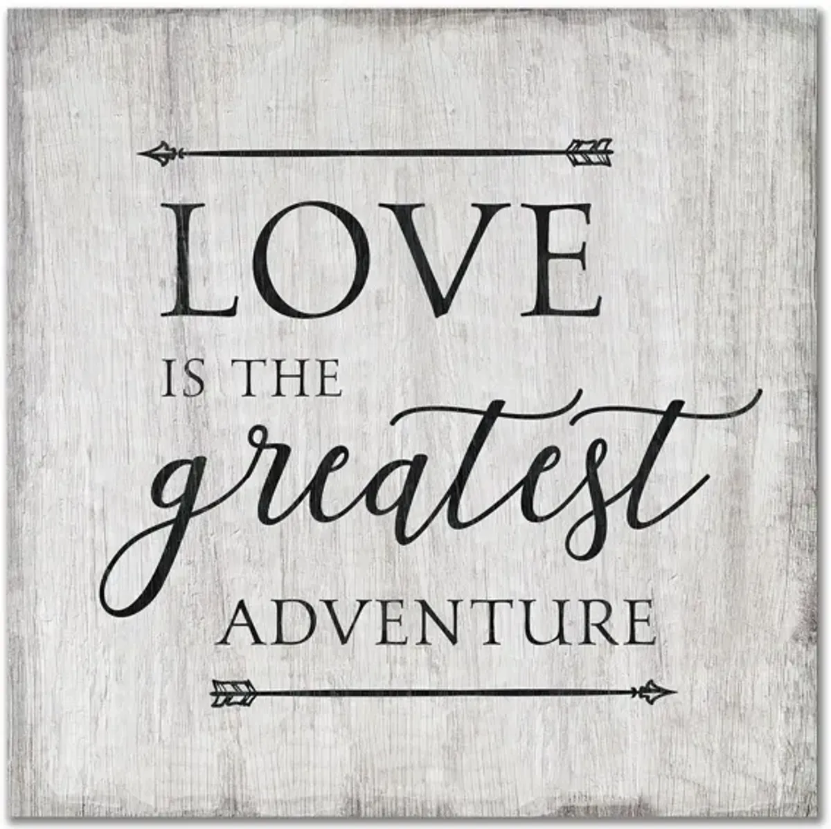 Love Is The Greatest Adventure Gallery Wrapped Canvas in Multi by Courtside Market