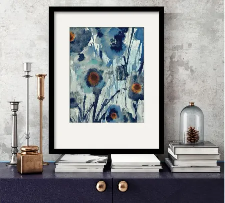 Forget Me Not II Framed Art in Multi by Courtside Market