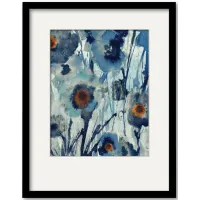 Forget Me Not II Framed Art in Multi by Courtside Market