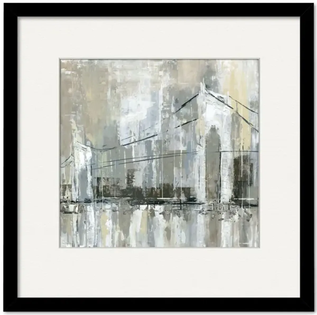 Midtown Bridge I Framed Art in Multi by Courtside Market