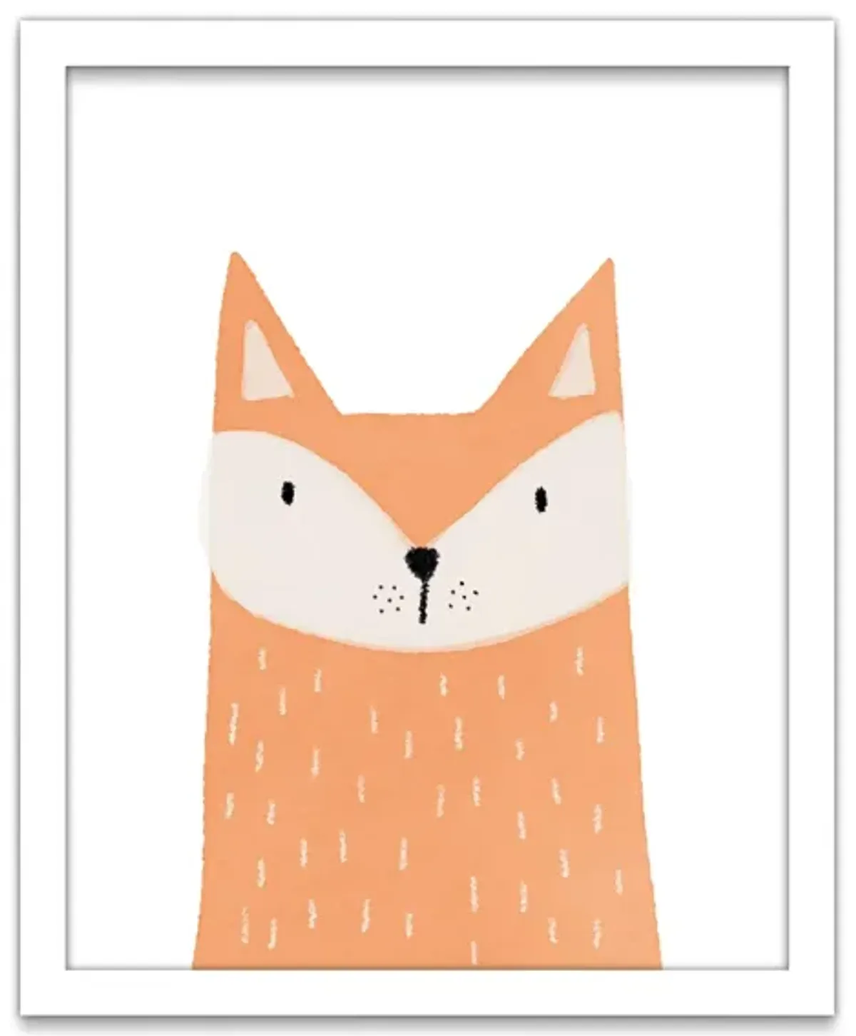 Fox Wall Art in White, Orange by Bellanest