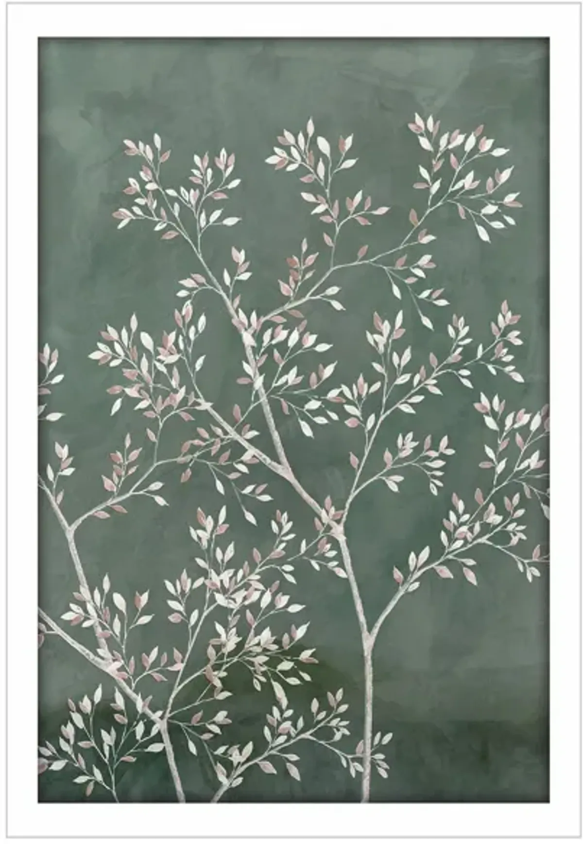 Sonny Delicate Tree II Wall Art in Green