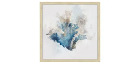 Calm Coral 2 Wall Art in WHITE, BLUE, GOLD by Bellanest