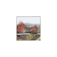 Autumn Breeze II Wall Art in Red, Green, Brown, Blue by Propac Images