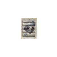 Rooster Window Shutter Wall Decor in Cream by Bellanest