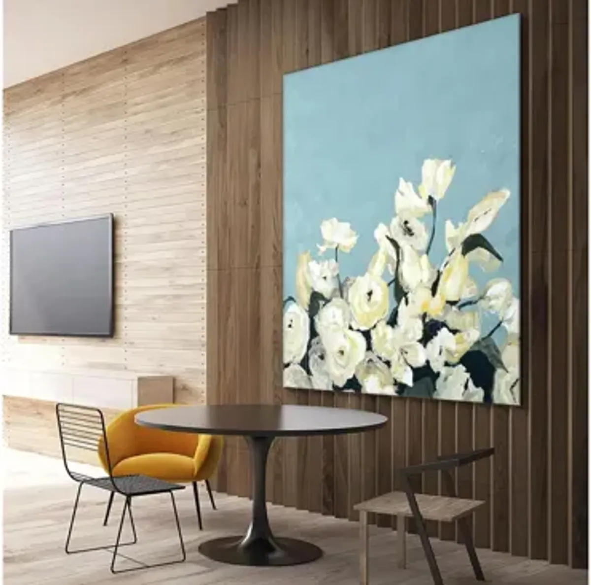 Giant Art Blue Sky Blooms