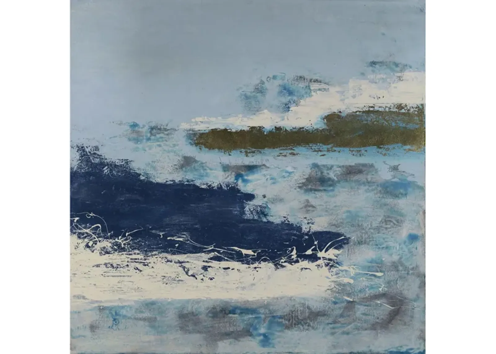 Giant Art Washing to Shore in Blue by Giant Art