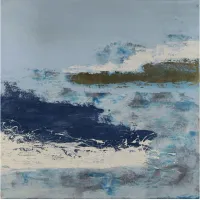 Giant Art Washing to Shore in Blue by Giant Art