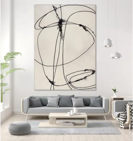 Giant Art Tangled Ties in White by Giant Art