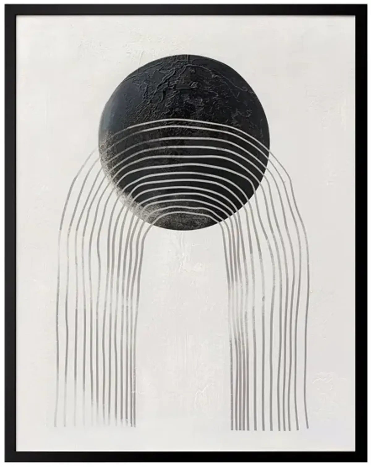 Phases II Wall Art in Black/White by Bassett Mirror Co.