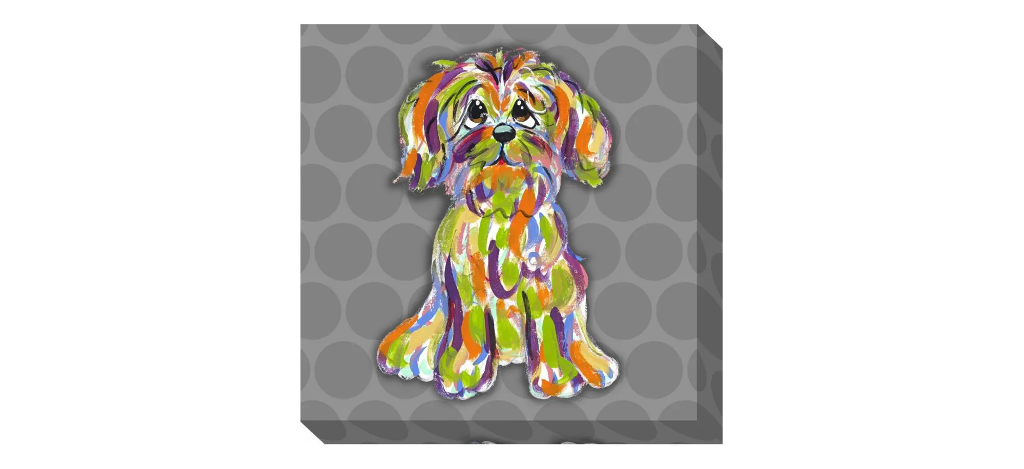 Designer Dog Canvas Wall Art in MULTI by Bellanest