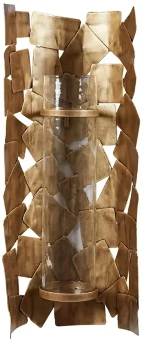 Jailene Contemporary Pillar Candleholder Wall Sconce